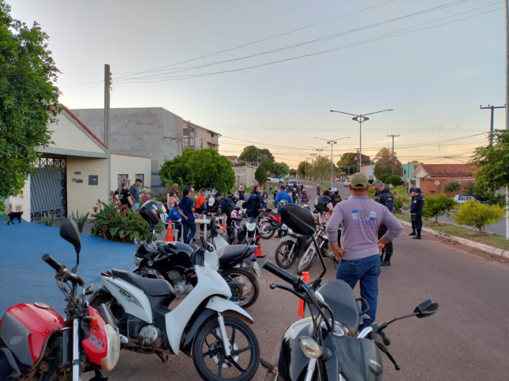 Alta de condutores inabilitados acende alerta durante operação “Duas Rodas, uma Vida” em Cacoal